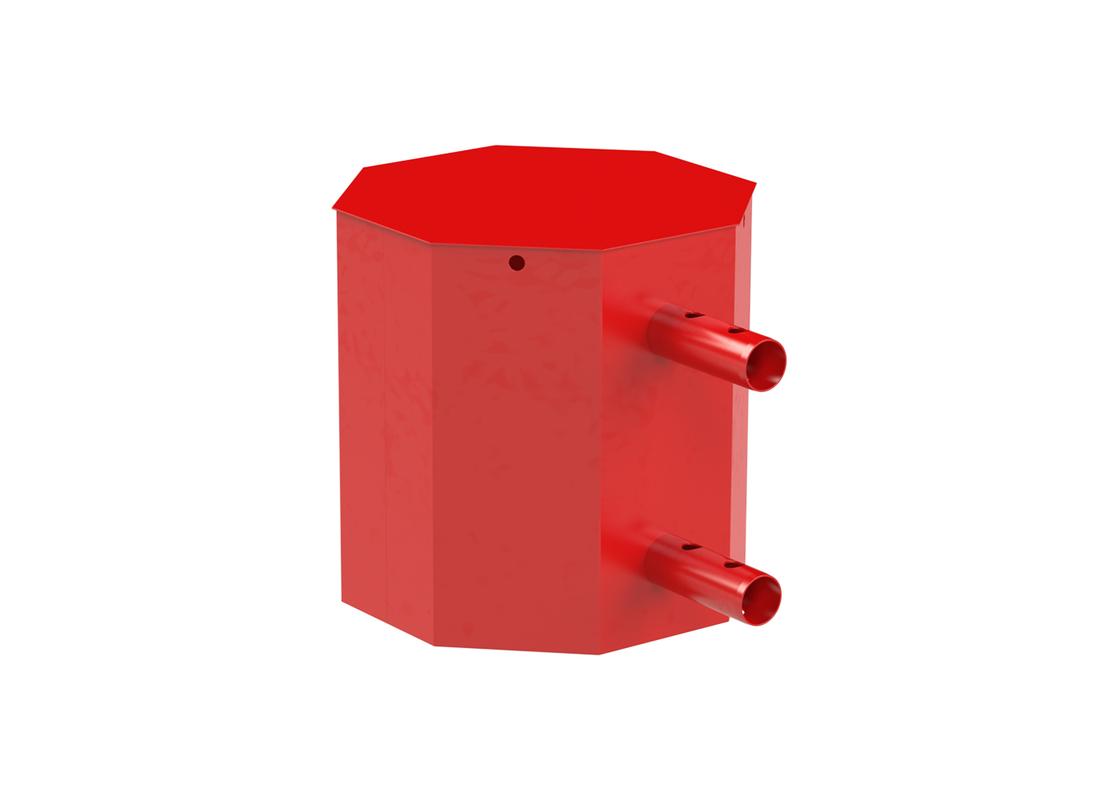 manta male red end stop