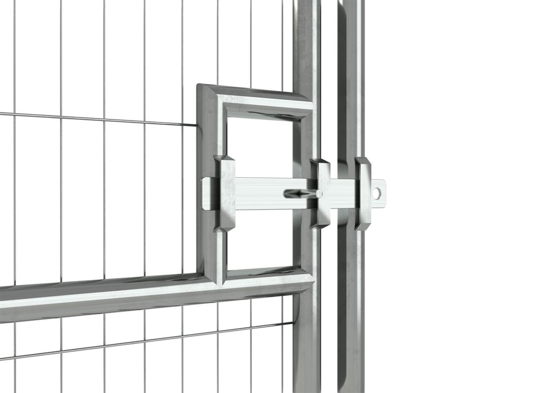 Anti-Climb Pedestrian Gate - Closeup of the opening and lock system