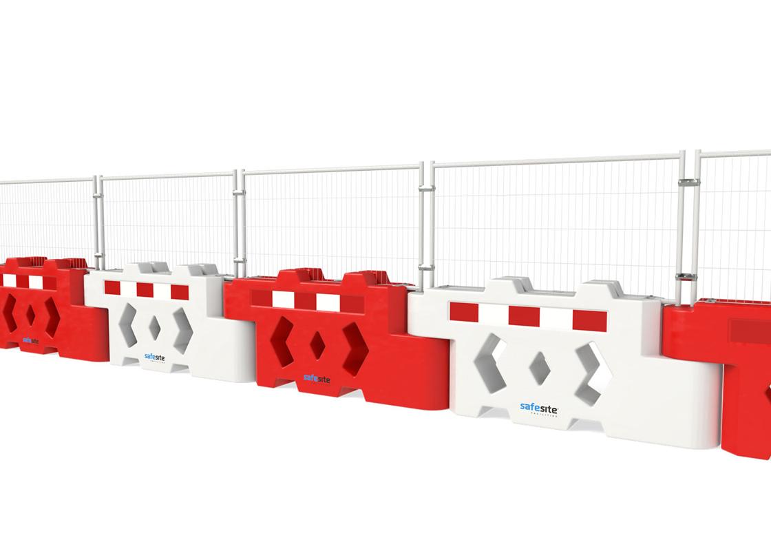 bison barrier mesh panels attached