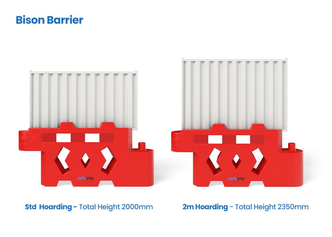 bison hoarding height options