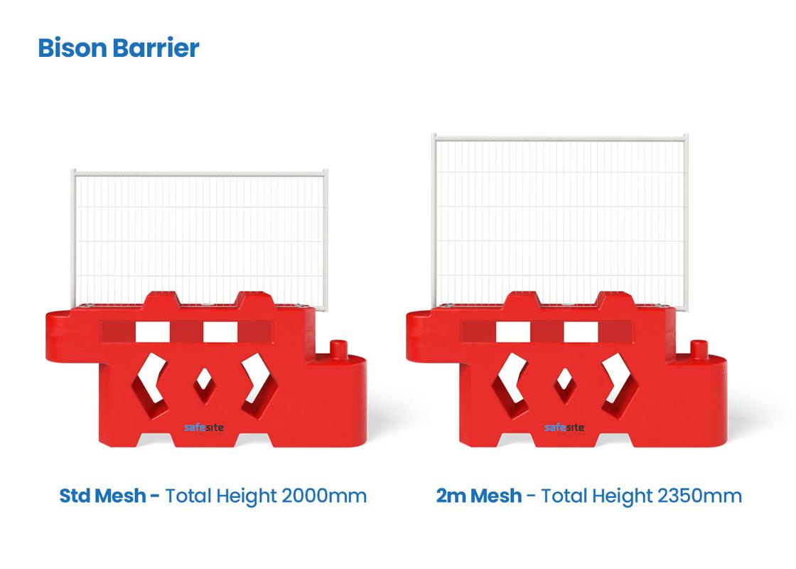 bison barrier mesh height comparison