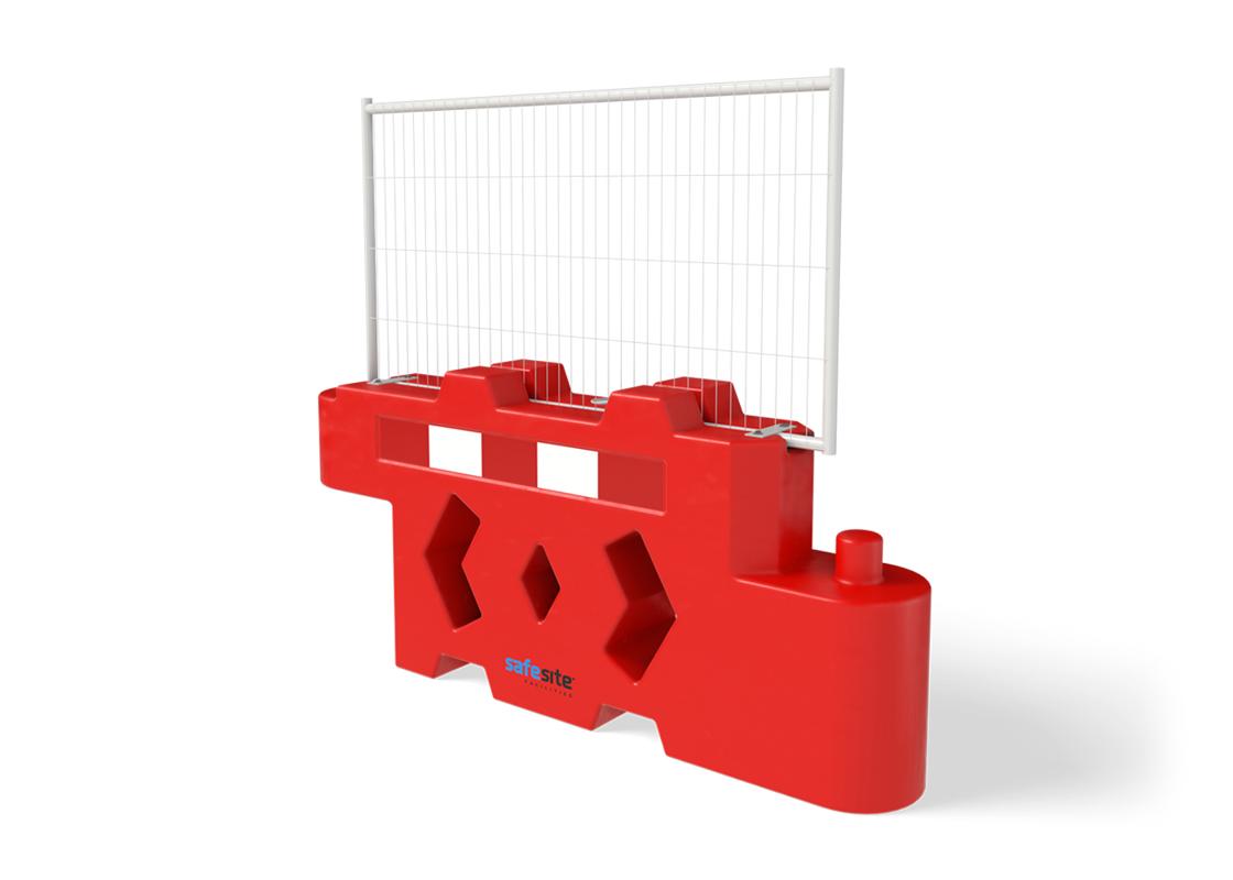 bison barrier with standard mesh panel attached