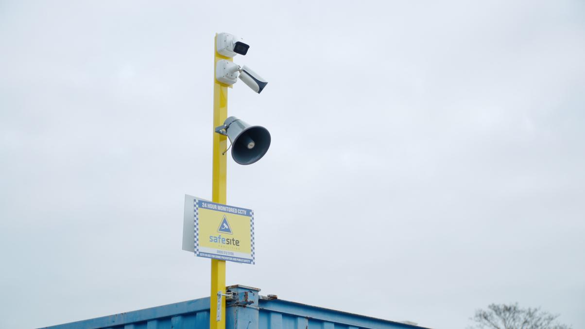 Construction site security camera Leicester