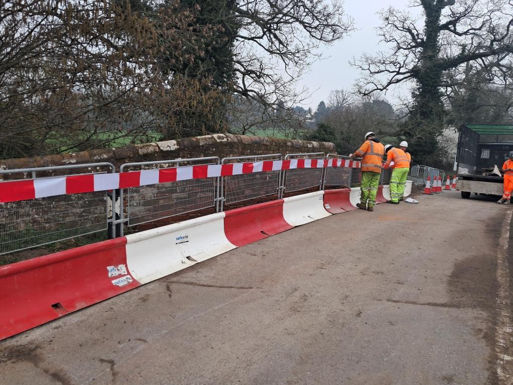 Mass Barrier and Pedestrian Guard being installed on site
