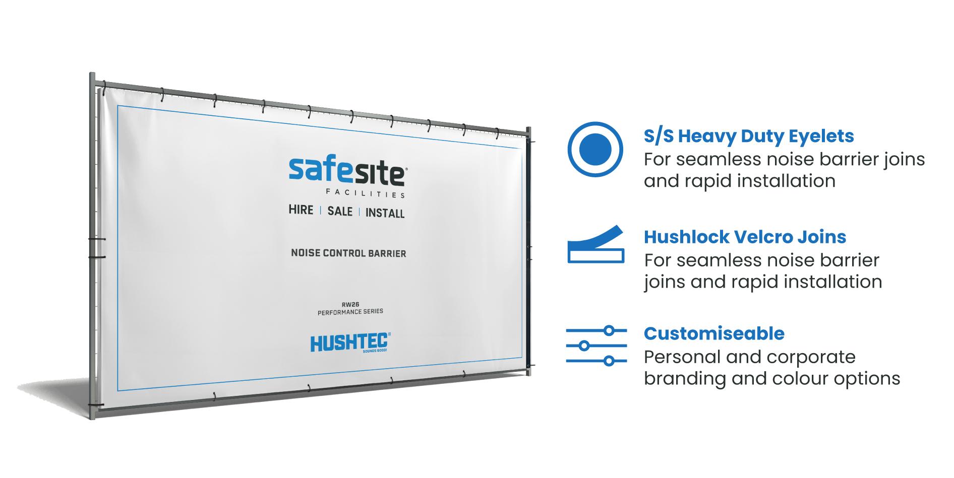 hushtec acoustic noise barrier 2m x 3.5m