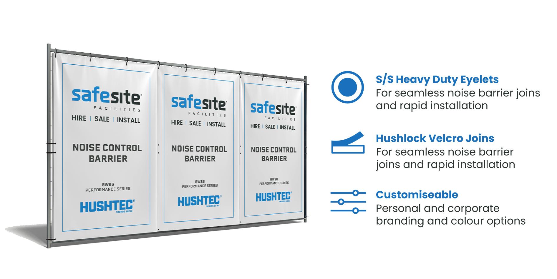 hushtec acoustic noise barrier 2m x 3.5m