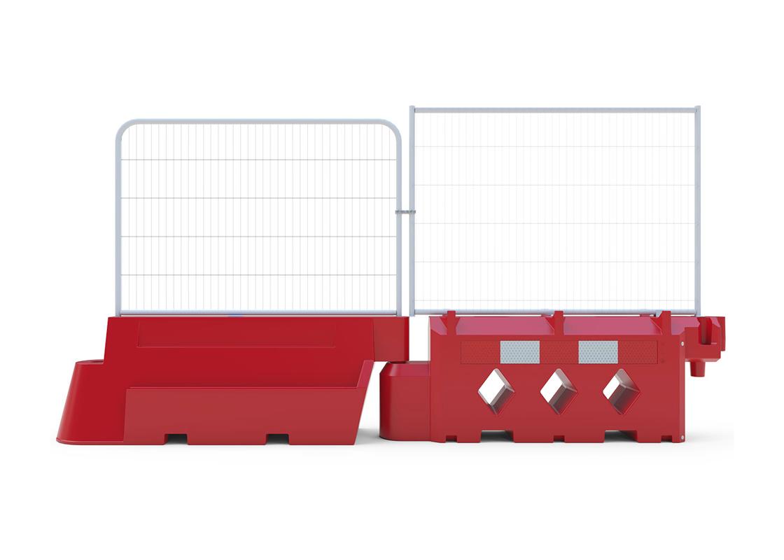 Nexus barrier connection with other water filed barriers, this one Novus barrier