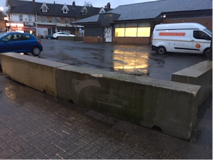 Concrete Barriers in Car Park