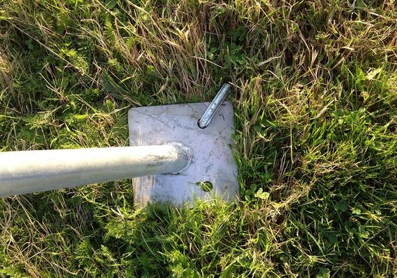 Ground pin for temporary fencing for Sale or Hire | SafeSite Facilities