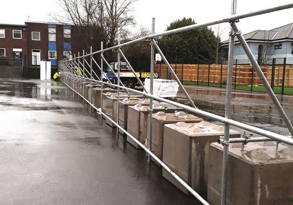 Construction Site Reusable UPVC Hoarding - SafeSite Facilities