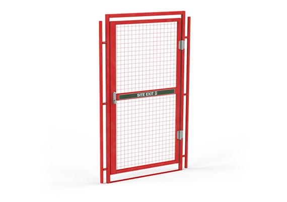 Red Pedestrian Digi Lock Gate for Hire or Sale Nationwide - SafeSite