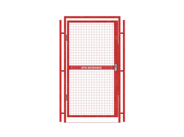 Red Loop Gates Red Pedestrian Digi Lock Gate for Hire or Sale Nationwide - SafeSite