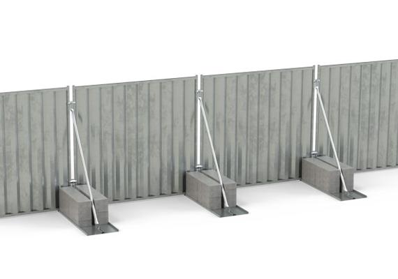 Ready Rack Hoarding On ground steel hoarding - SafeSite Facilities