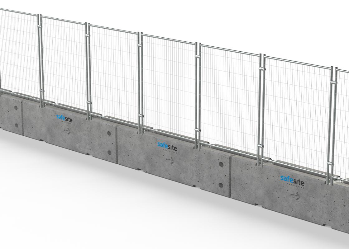 Temporary Vertical Concrete Barrier (TVCB) & Mesh Fencing - SafeSite ...